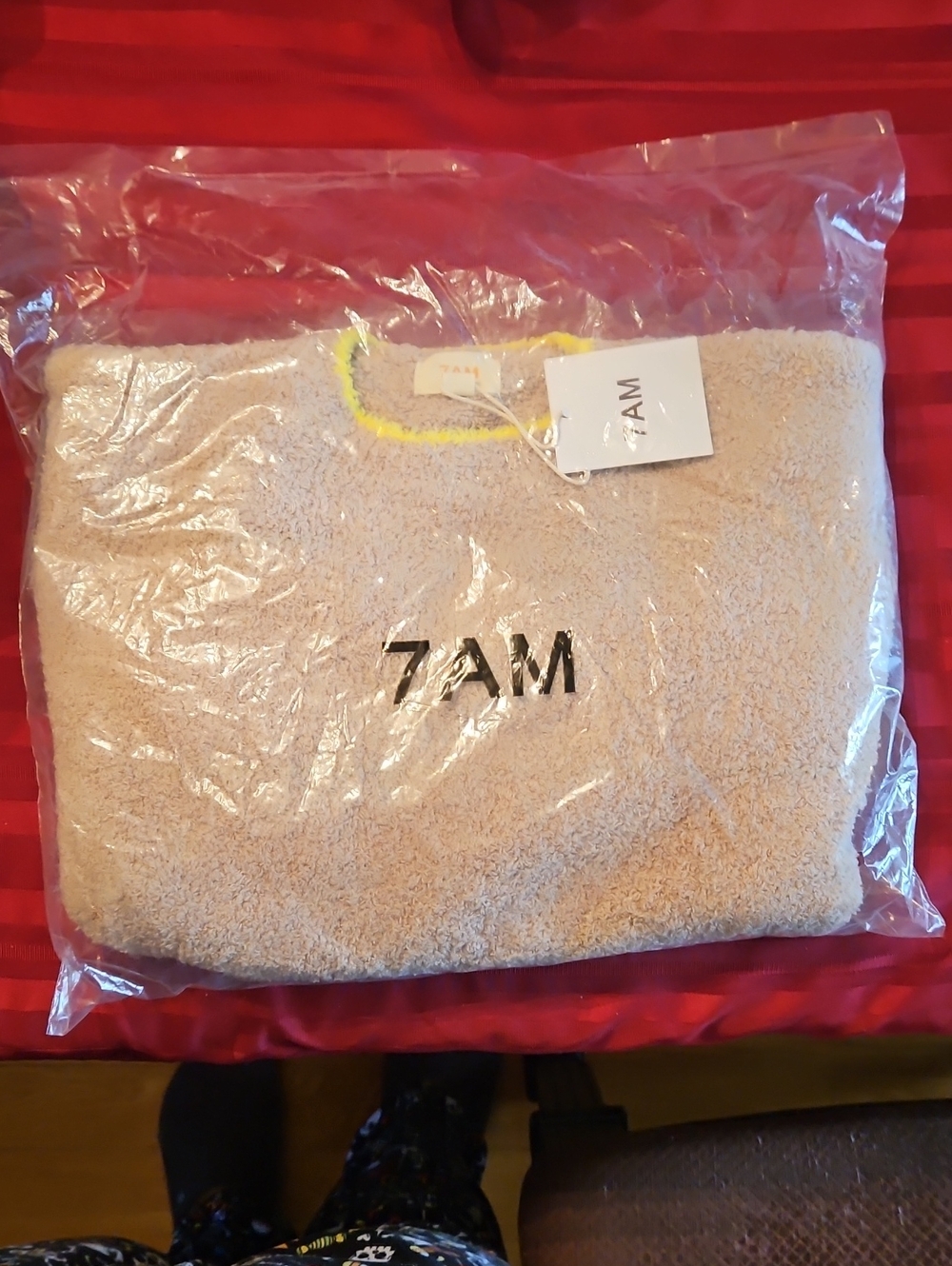 7AM Beige Kids' Sherpa Sweater
